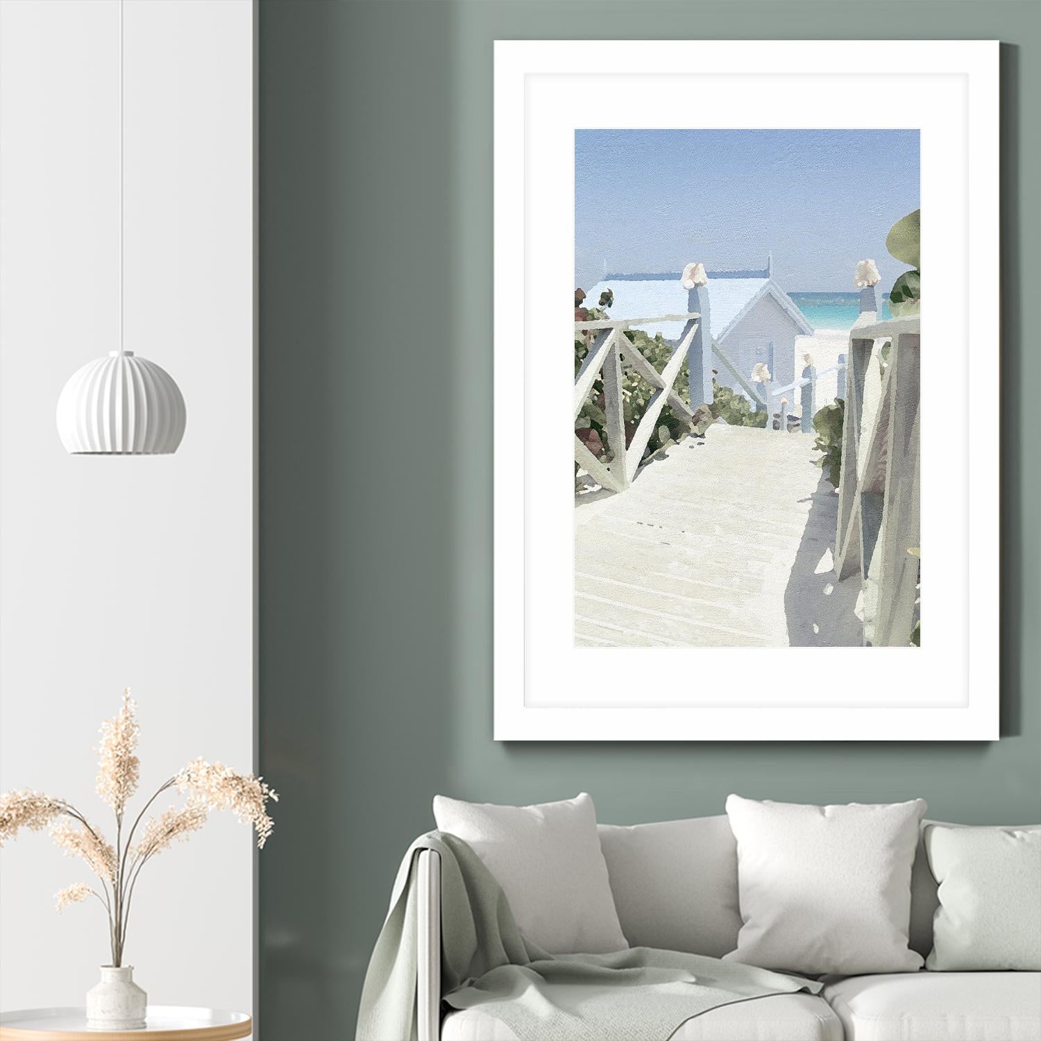 Noon Shadows by Noah Bay on GIANT ART - multi coastal, landscapes, beaches, ocean