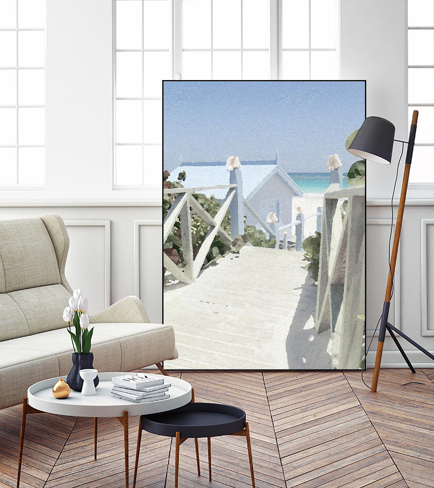 Noon Shadows by Noah Bay on GIANT ART - multi coastal, landscapes, beaches, ocean
