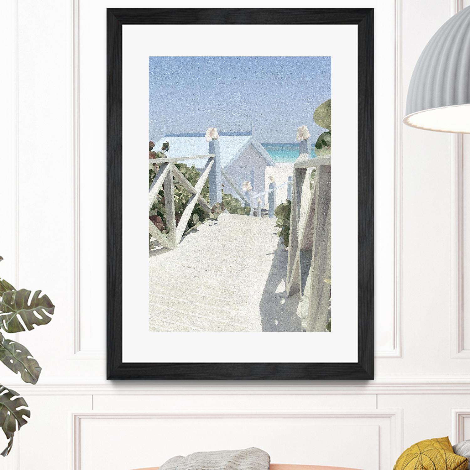 Noon Shadows by Noah Bay on GIANT ART - multi coastal, landscapes, beaches, ocean