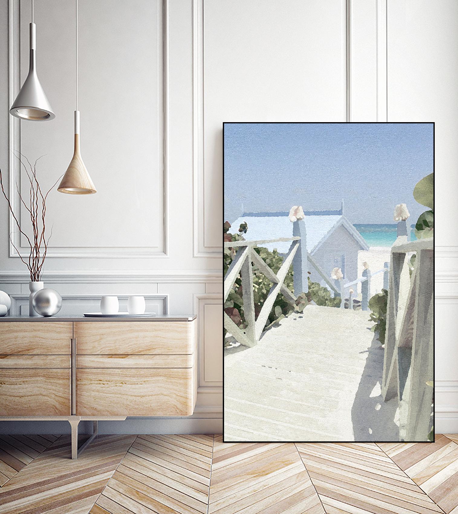 Noon Shadows by Noah Bay on GIANT ART - multi coastal, landscapes, beaches, ocean