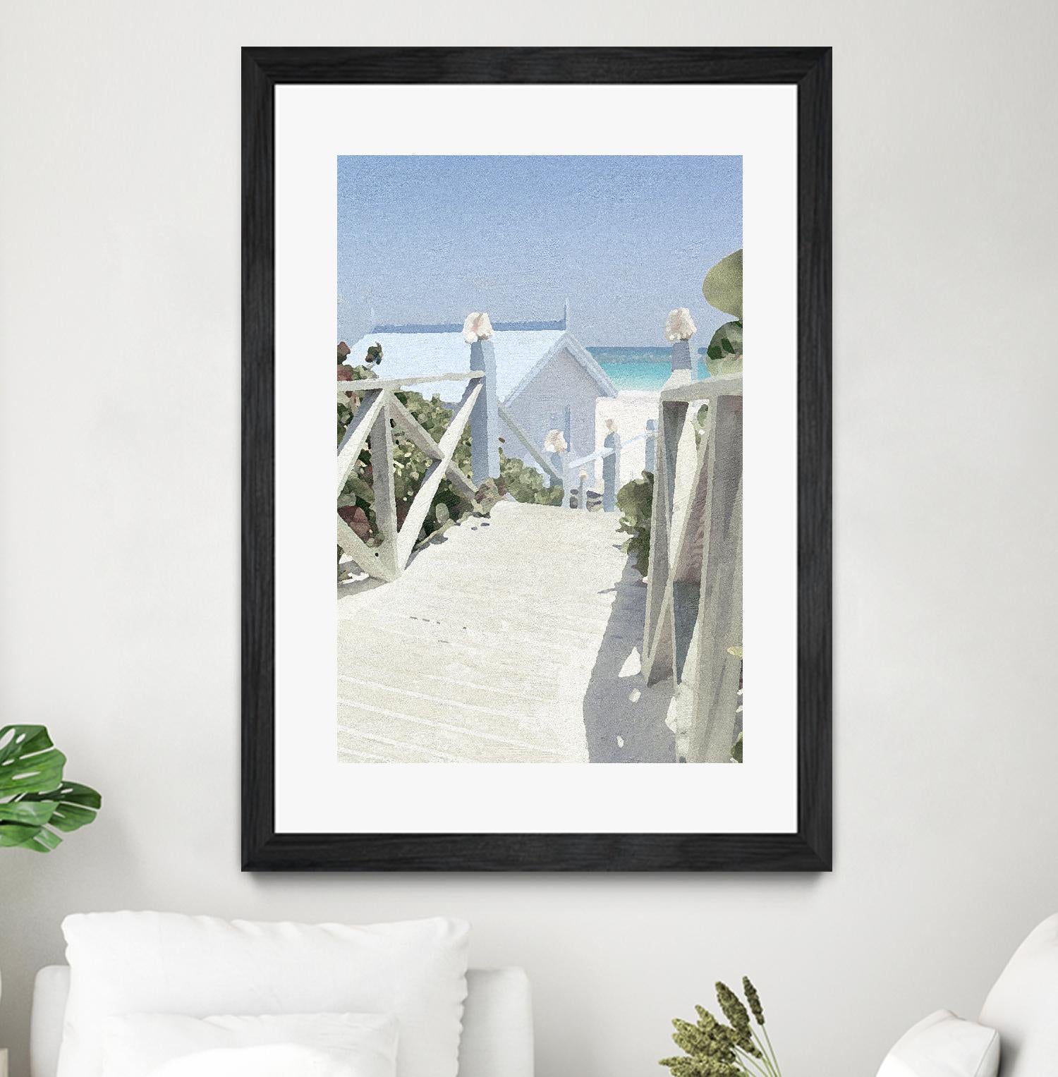 Noon Shadows by Noah Bay on GIANT ART - multi coastal, landscapes, beaches, ocean