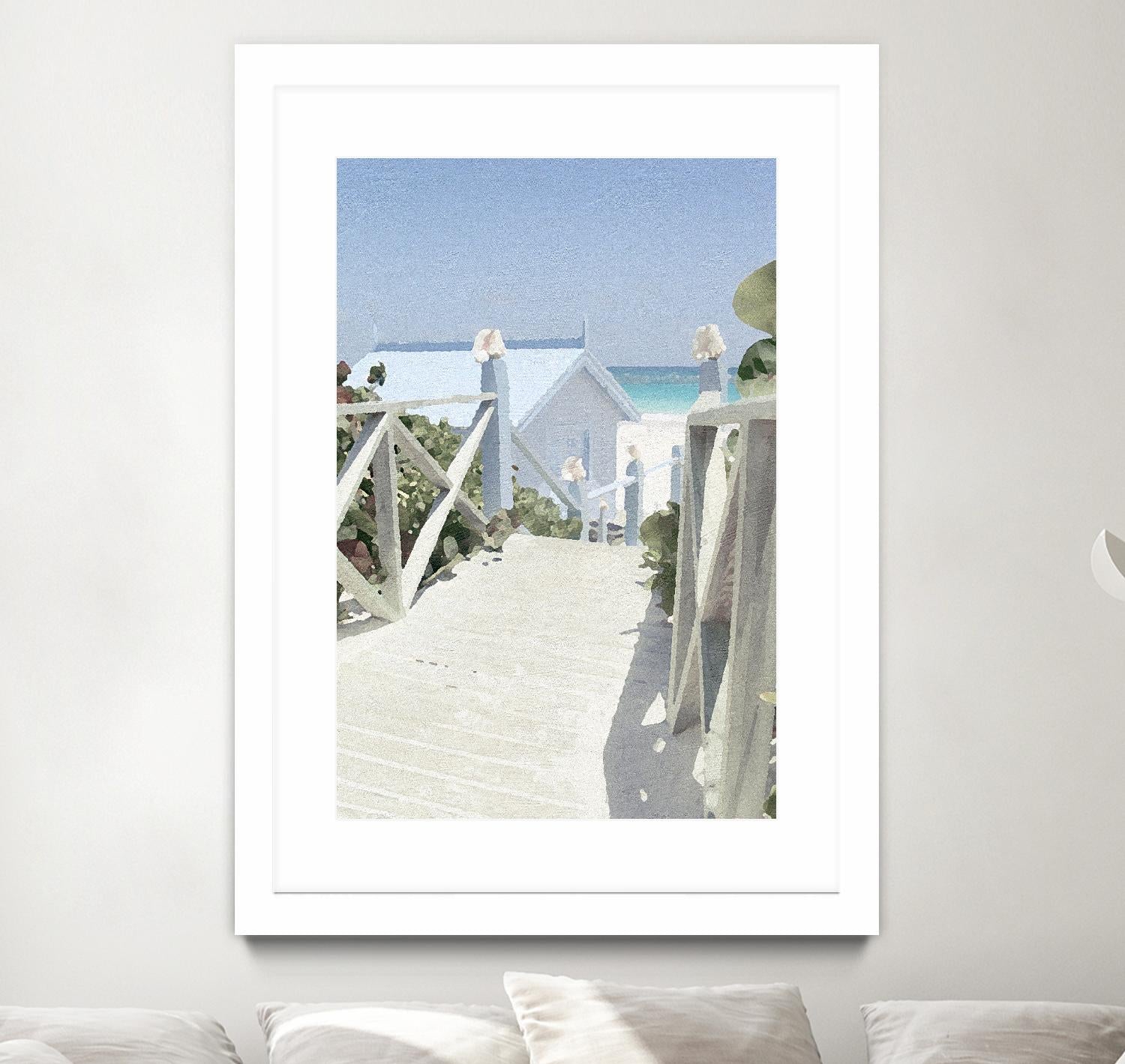 Noon Shadows by Noah Bay on GIANT ART - multi coastal, landscapes, beaches, ocean