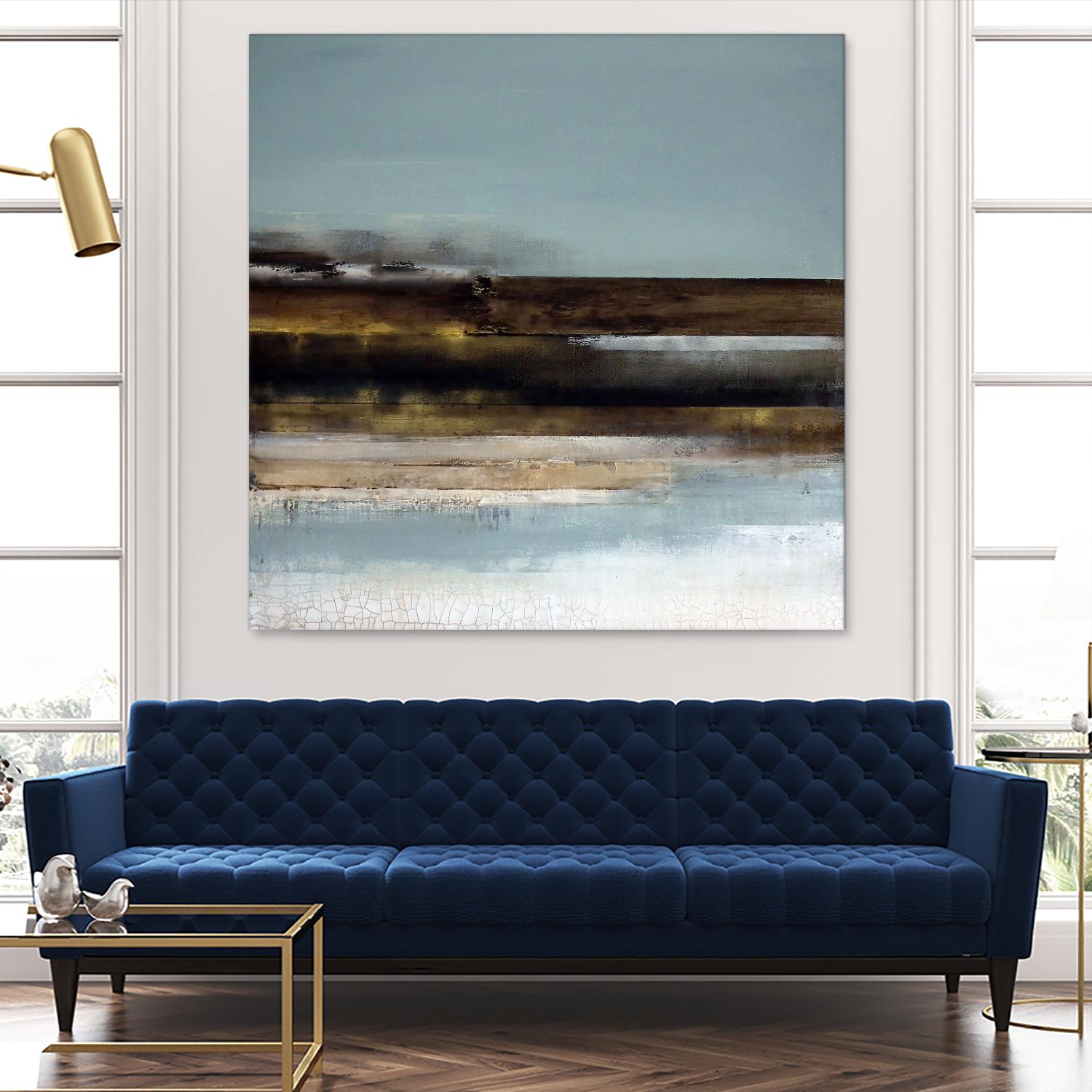 Distant Shore by Susan Cordes on GIANT ART - multi abstracts, contemporary