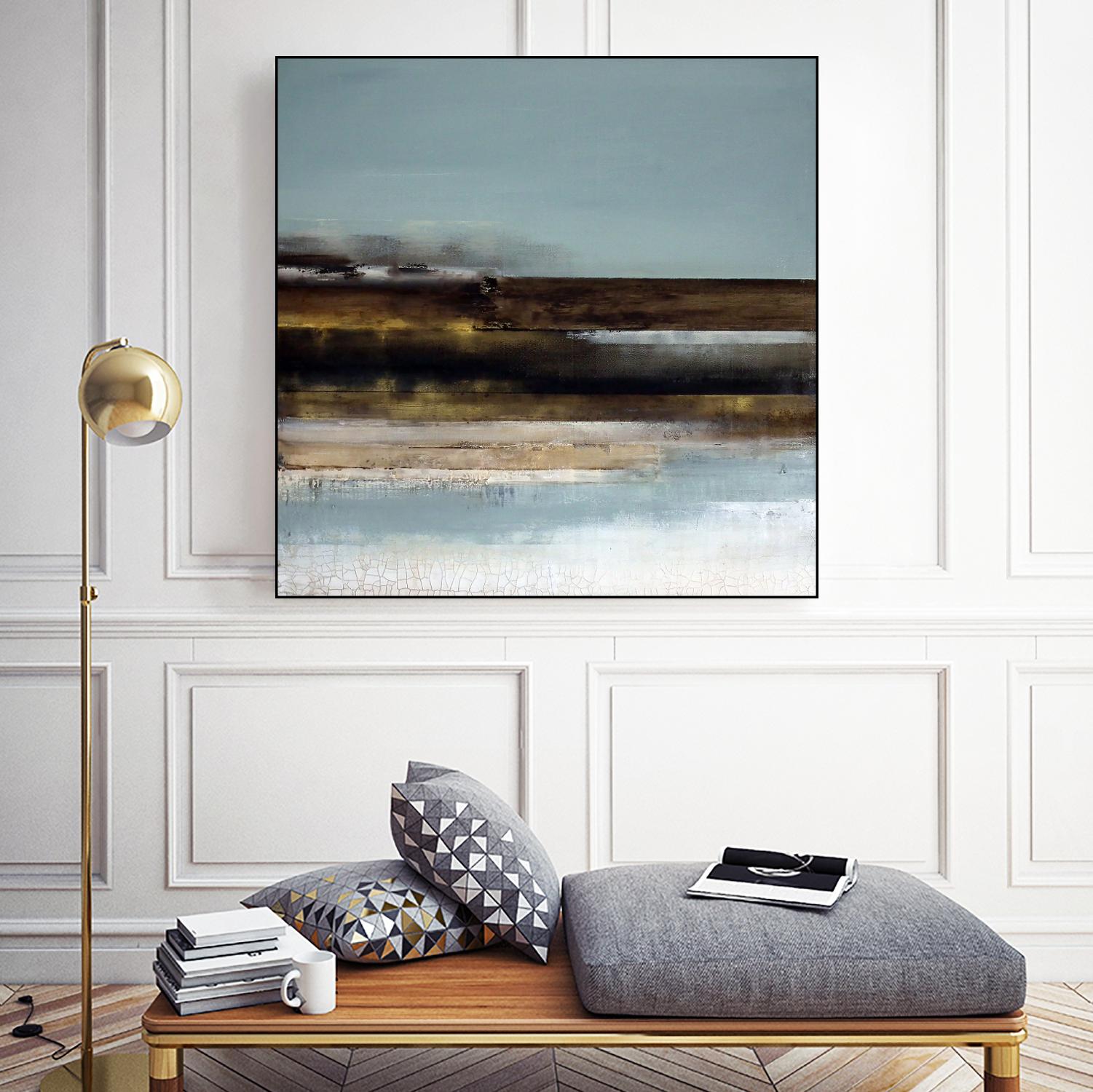 Distant Shore by Susan Cordes on GIANT ART - multi abstracts, contemporary