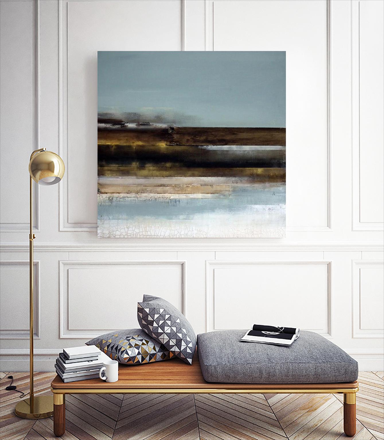 Distant Shore by Susan Cordes on GIANT ART - multi abstracts, contemporary