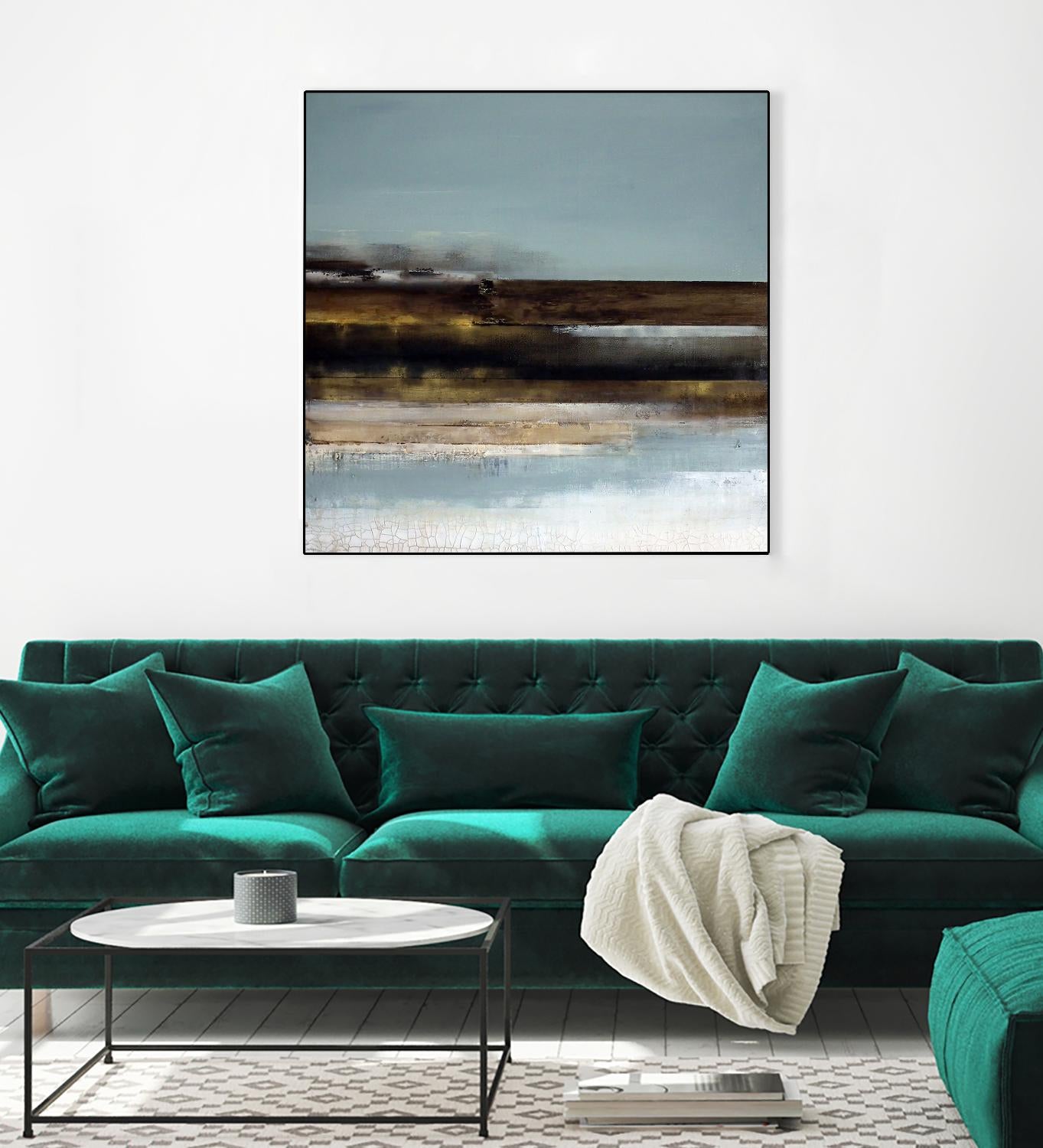 Distant Shore by Susan Cordes on GIANT ART - multi abstracts, contemporary