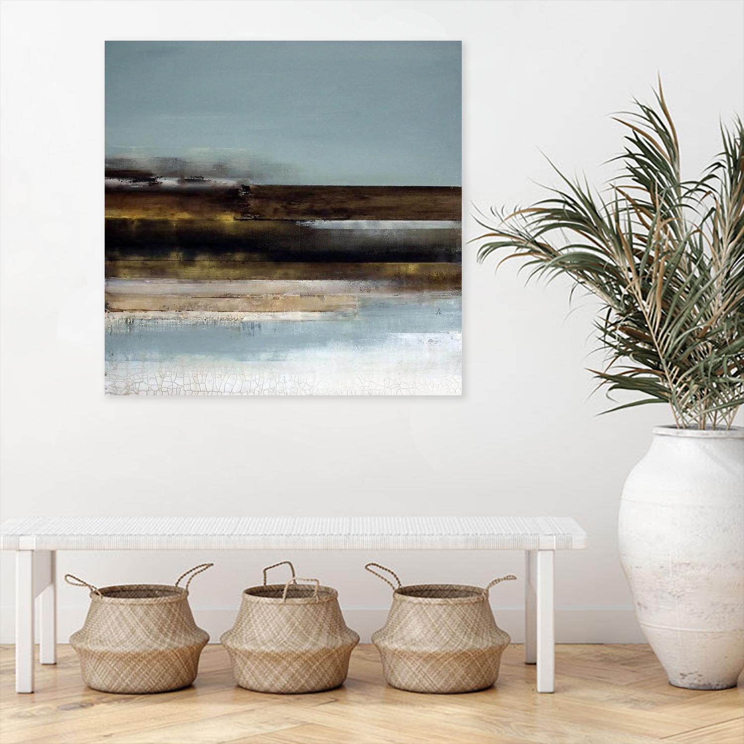 Distant Shore by Susan Cordes on GIANT ART - multi abstracts, contemporary