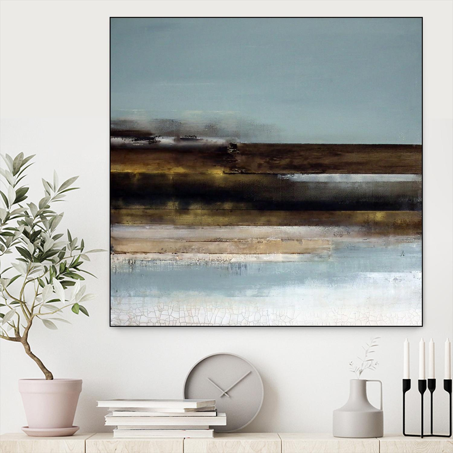Distant Shore by Susan Cordes on GIANT ART - multi abstracts, contemporary