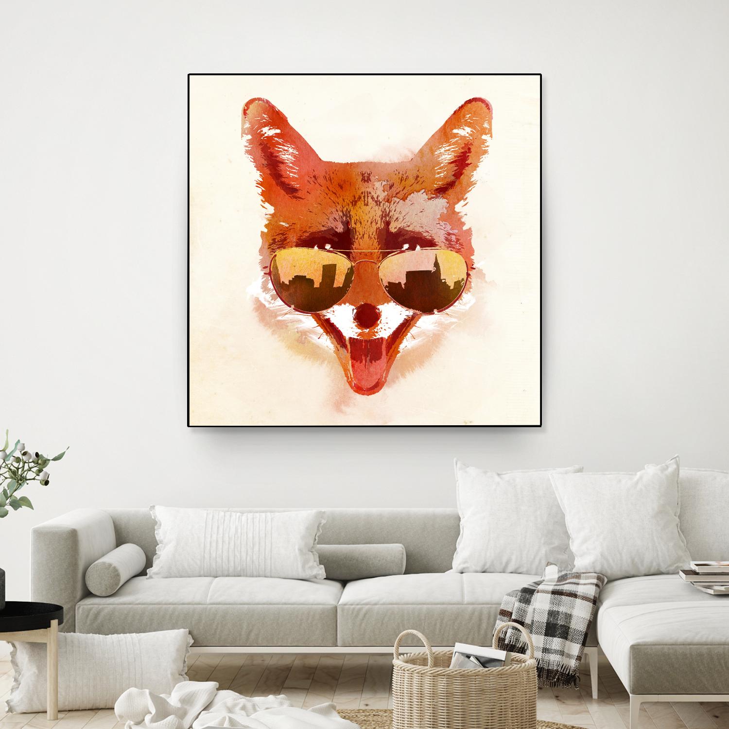 Big Town Fox by Robert Farkas on GIANT ART - beige animals