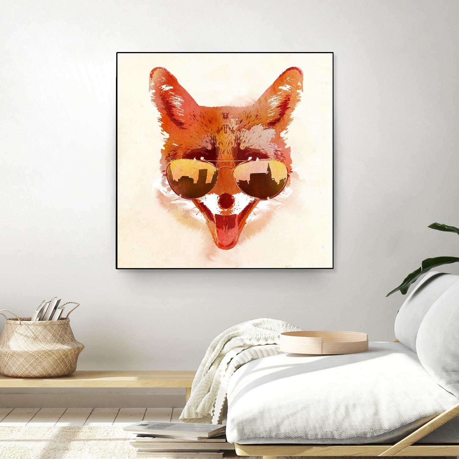 Big Town Fox by Robert Farkas on GIANT ART - beige animals