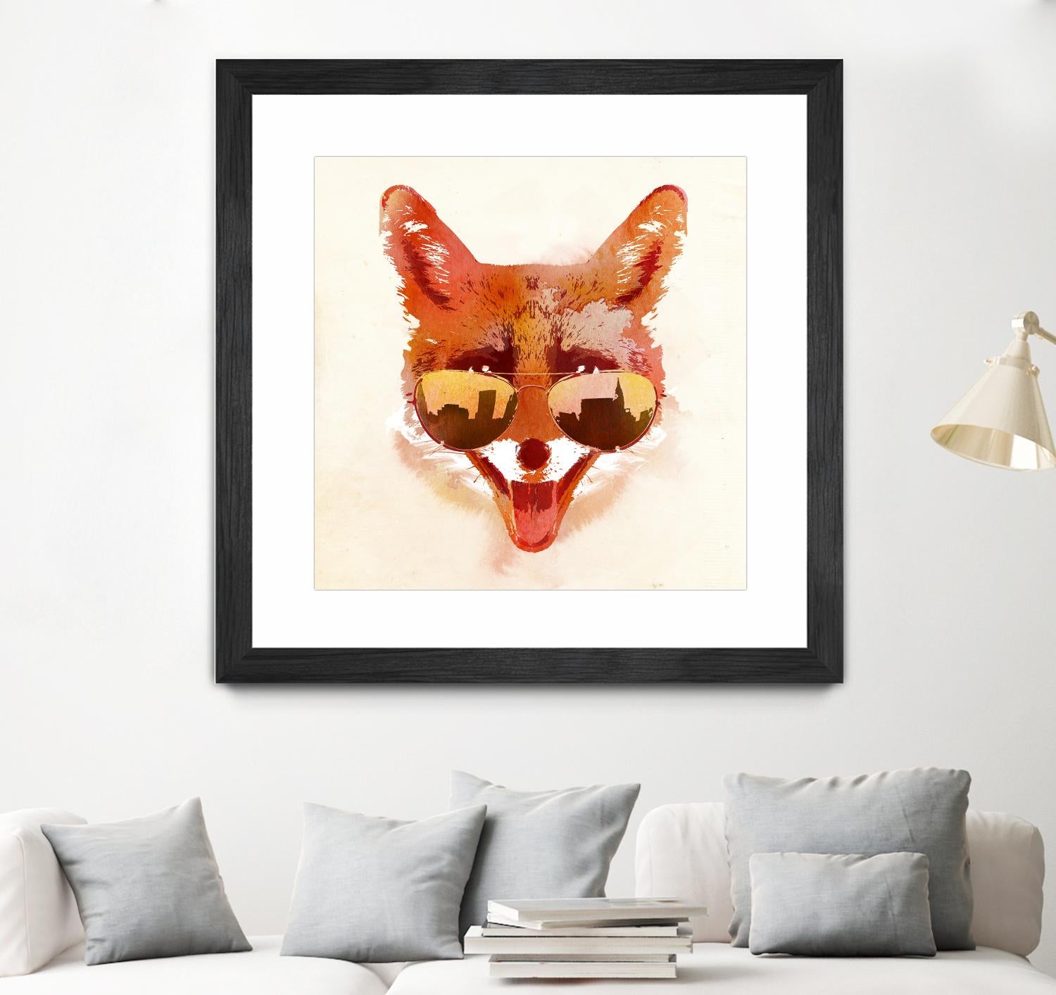 Big Town Fox by Robert Farkas on GIANT ART - beige animals
