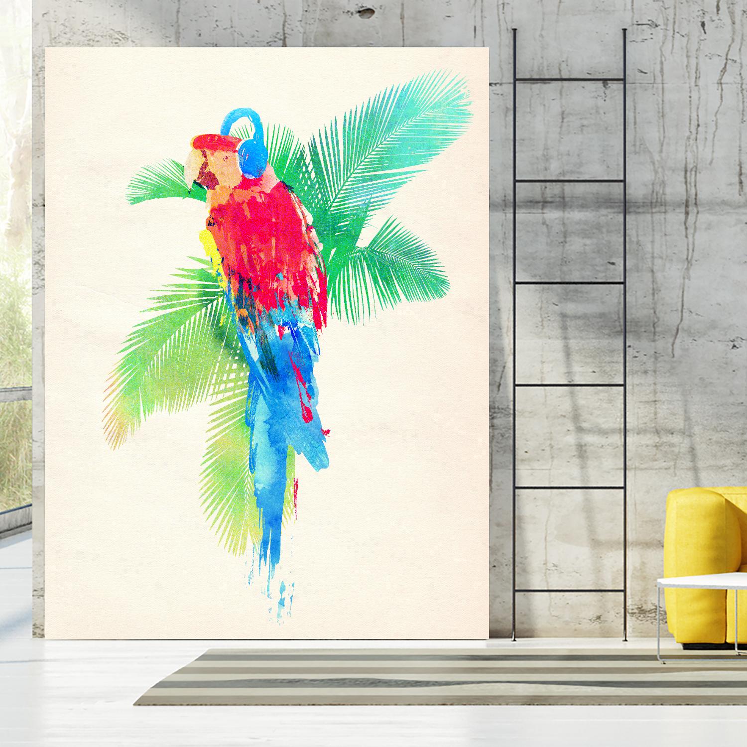 Tropical Party by Robert Farkas on GIANT ART - green animals