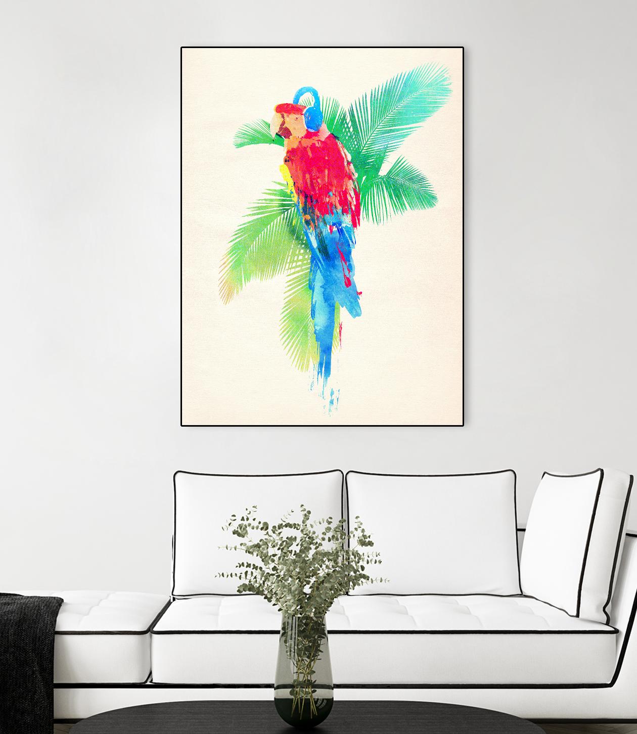 Tropical Party by Robert Farkas on GIANT ART - green animals