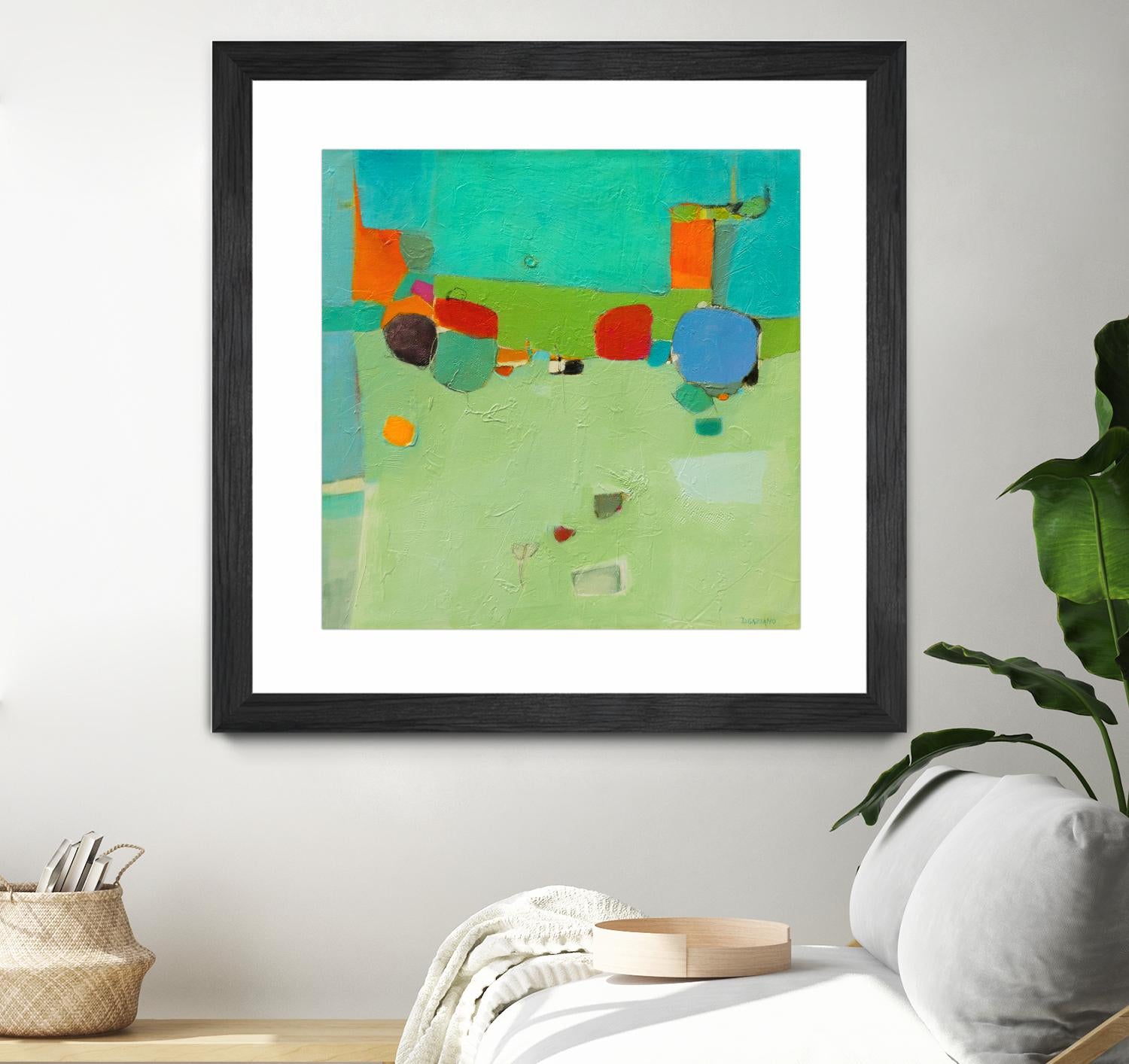 A Skip and a Roll by Dorothy Gaziano on GIANT ART - green abstract