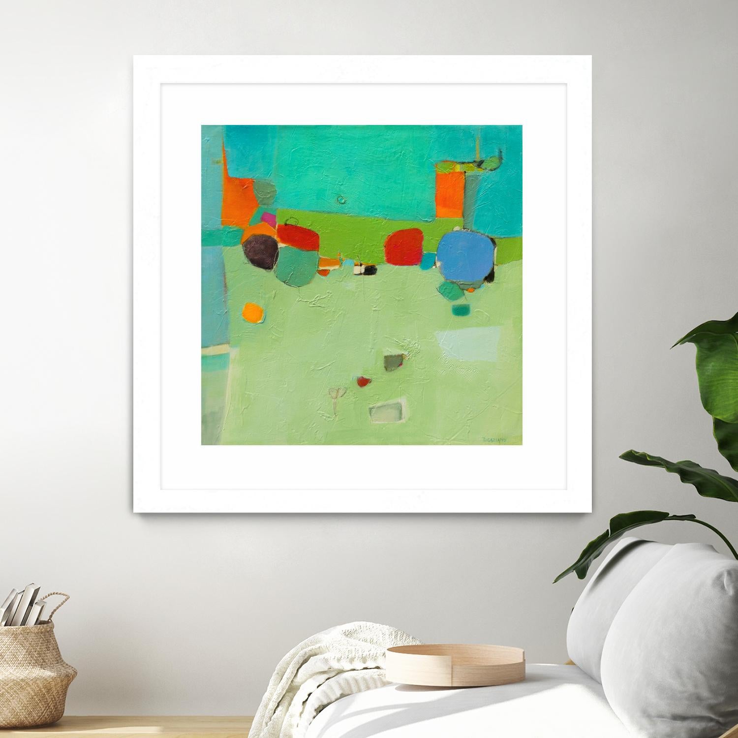 A Skip and a Roll by Dorothy Gaziano on GIANT ART - green abstract