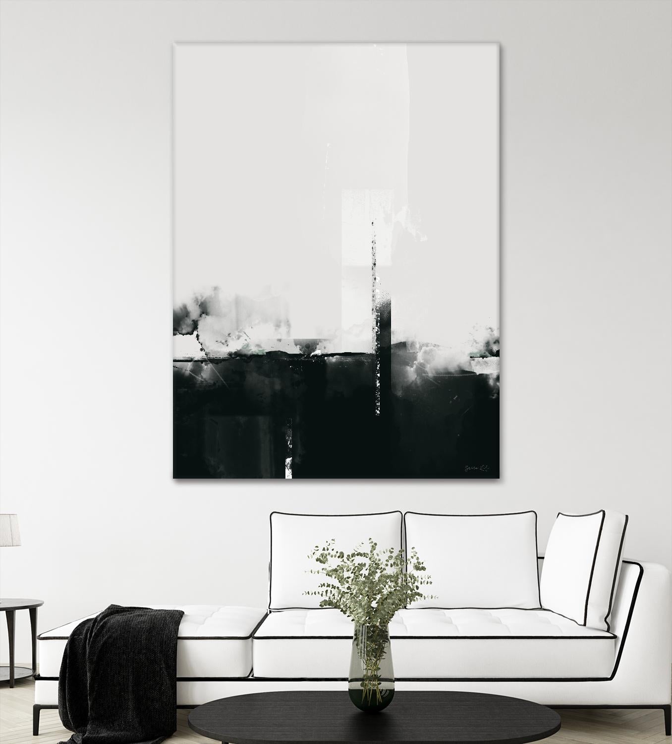 Big Smoke by Green Lili on GIANT ART - white black & white