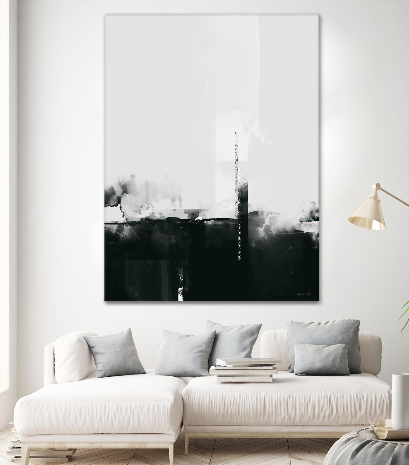 Big Smoke by Green Lili on GIANT ART - white black & white