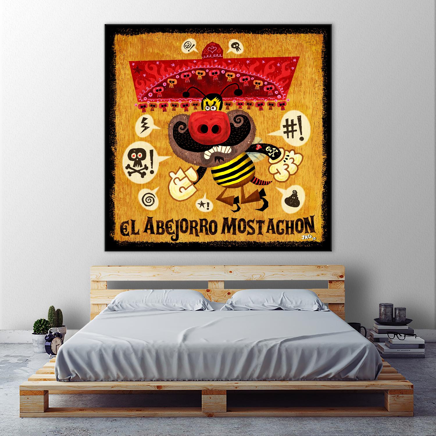 Abejorro Mostachon by Jorge R. Gutierrez on GIANT ART - multicolor ethnic; urban/pop surrealism