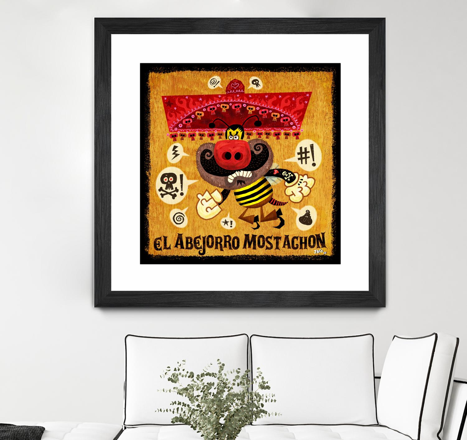 Abejorro Mostachon by Jorge R. Gutierrez on GIANT ART - multicolor ethnic; urban/pop surrealism