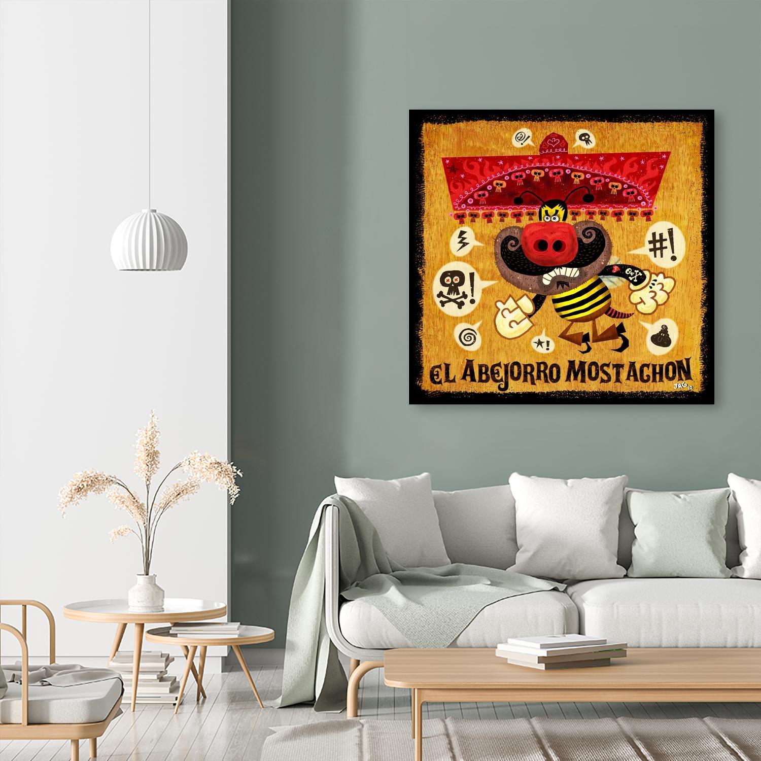 Abejorro Mostachon by Jorge R. Gutierrez on GIANT ART - multicolor ethnic; urban/pop surrealism