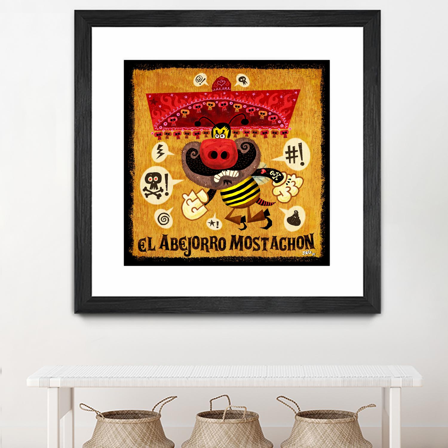 Abejorro Mostachon by Jorge R. Gutierrez on GIANT ART - multicolor ethnic; urban/pop surrealism