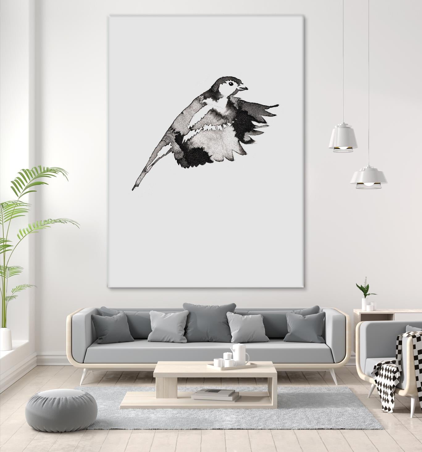 Flying Bird II by Incado on GIANT ART - multicolor animals