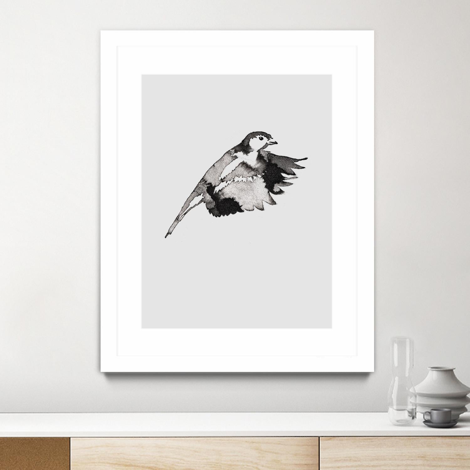 Flying Bird II by Incado on GIANT ART - multicolor animals