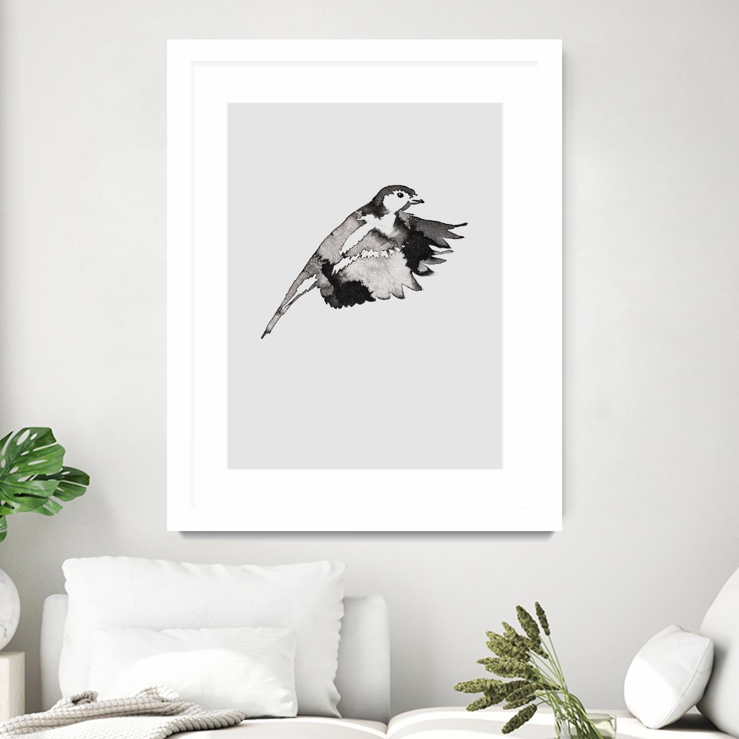 Flying Bird II by Incado on GIANT ART - multicolor animals