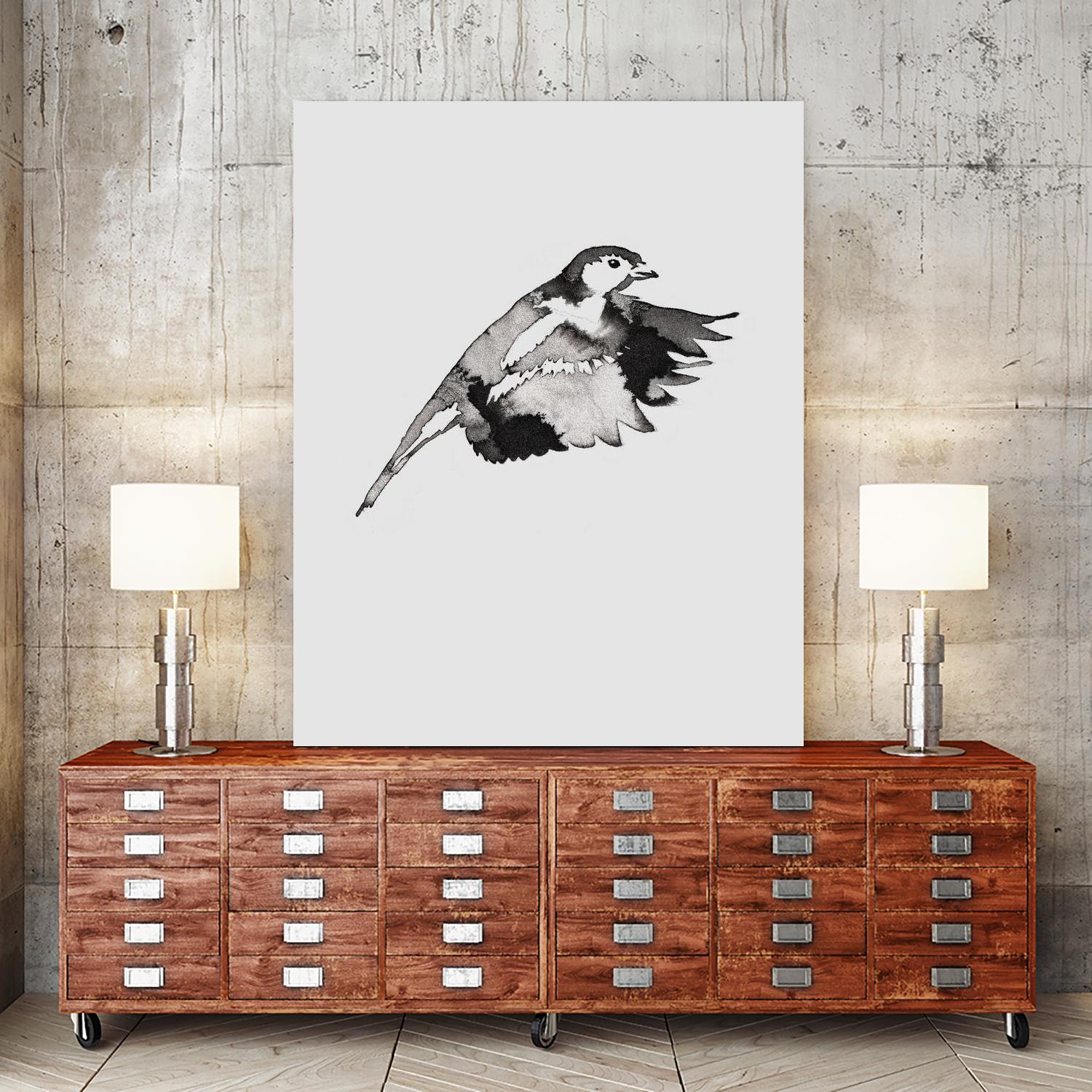 Flying Bird II by Incado on GIANT ART - multicolor animals