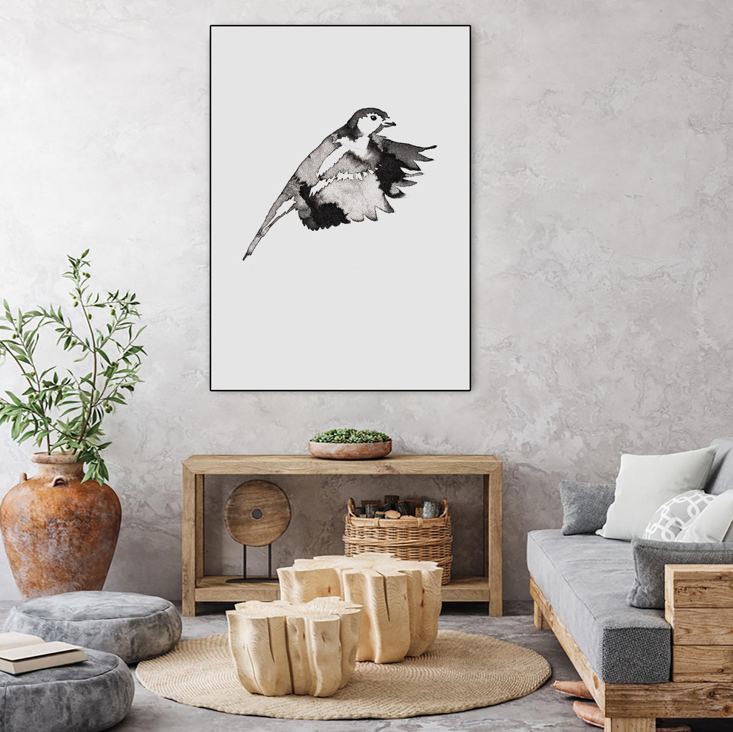 Flying Bird II by Incado on GIANT ART - multicolor animals