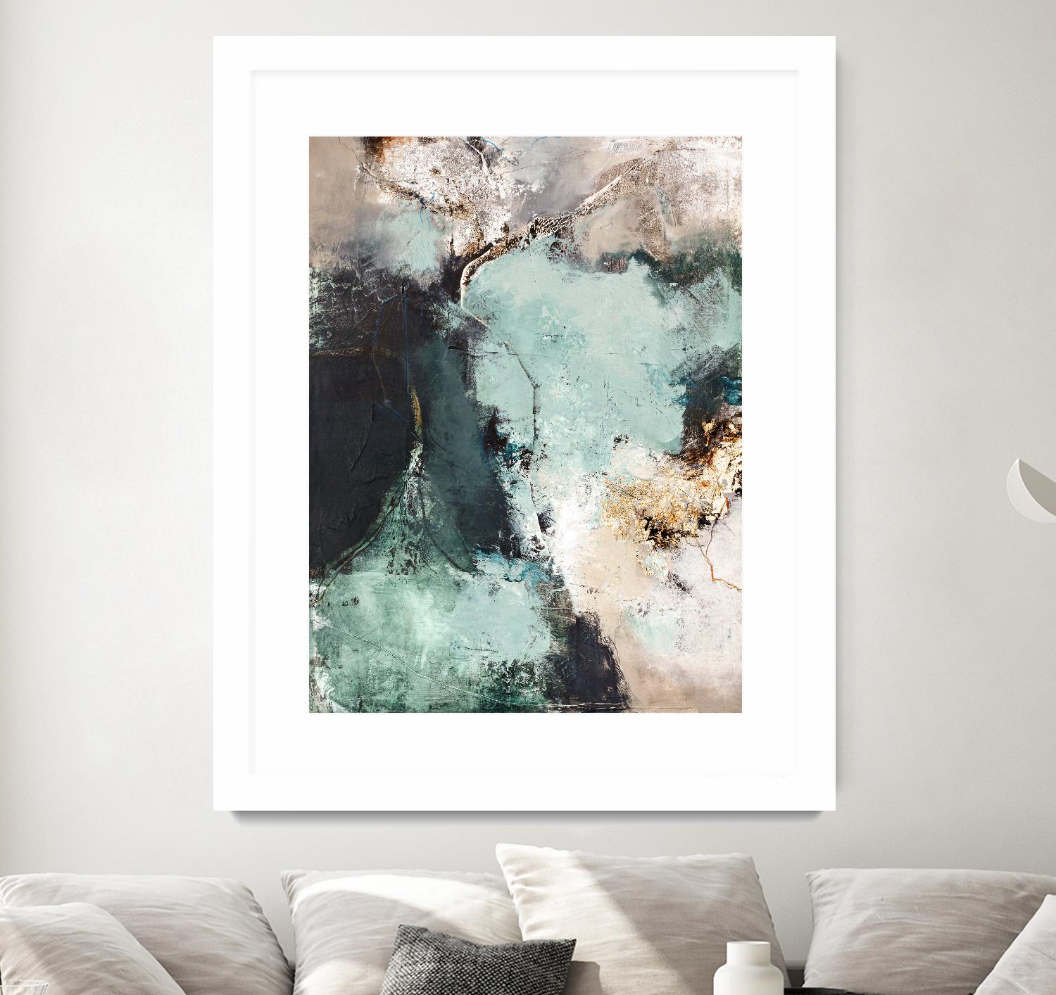 Great Green by Design Fabrikken on GIANT ART - orange abstracts