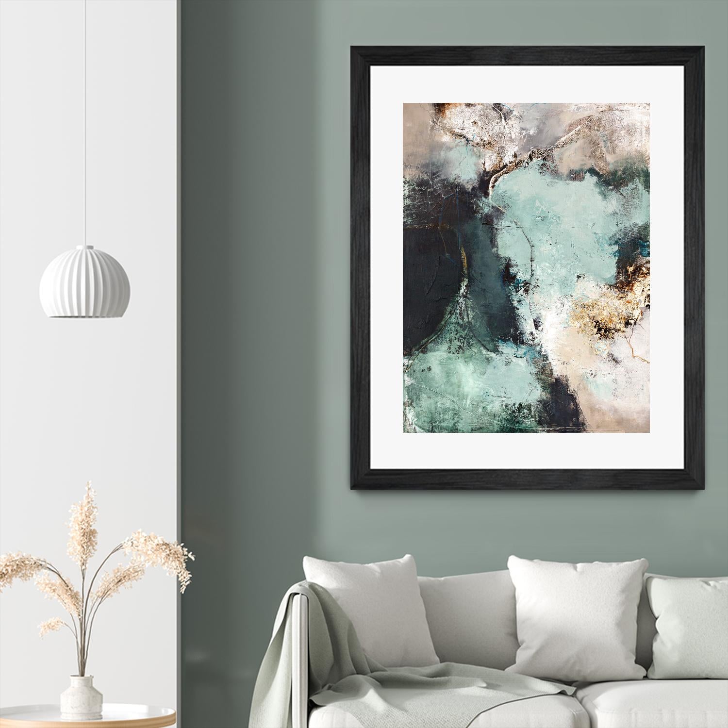 Great Green by Design Fabrikken on GIANT ART - orange abstracts