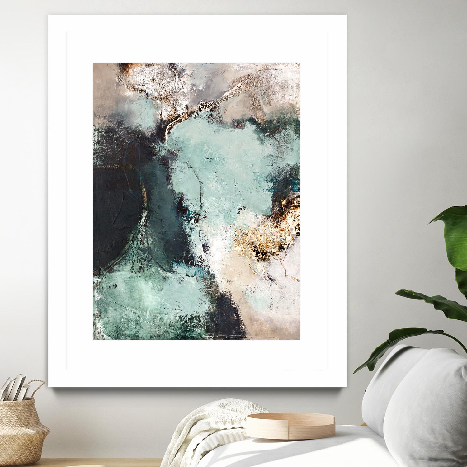 Great Green by Design Fabrikken on GIANT ART - orange abstracts