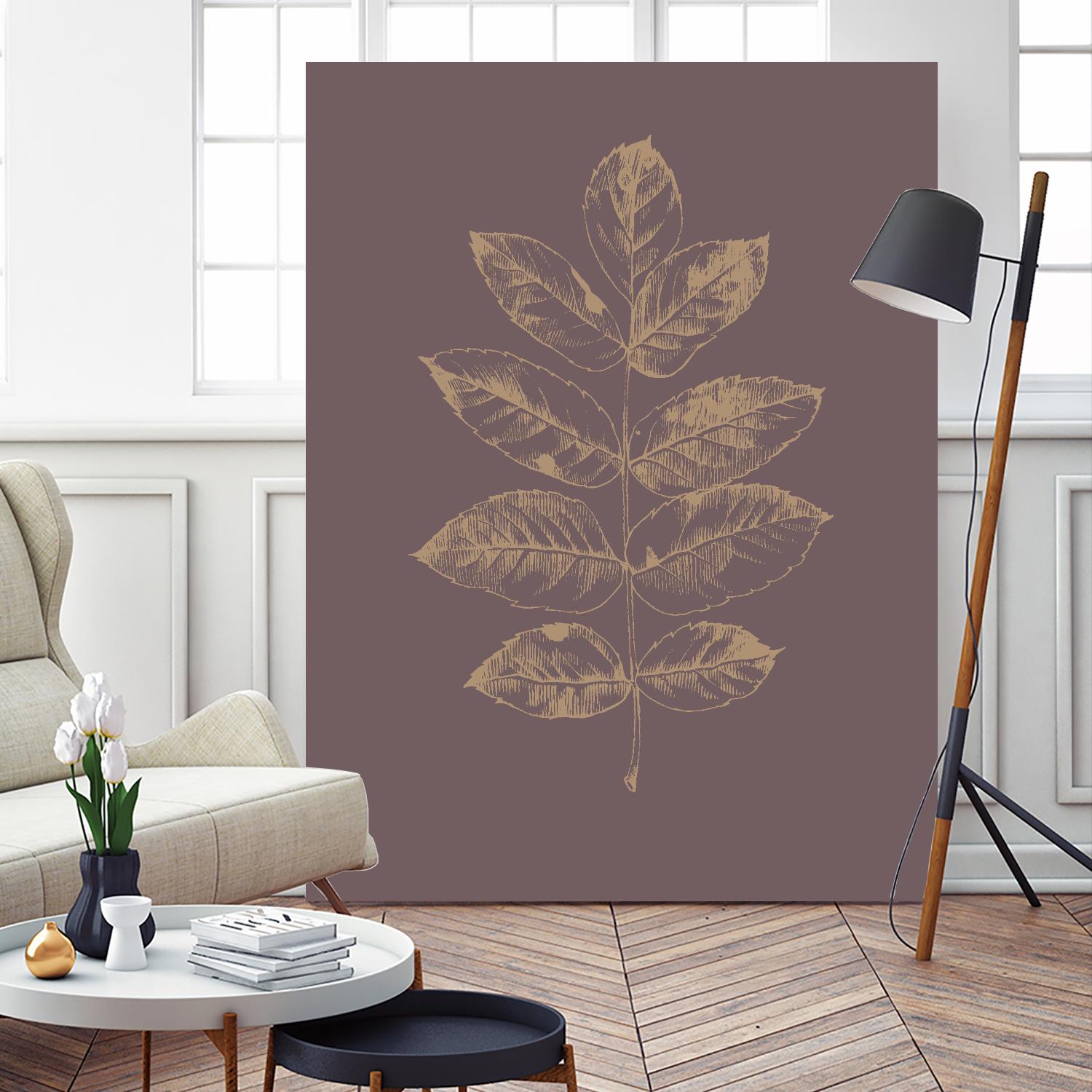Botanica 2 by Design Fabrikken on GIANT ART - brown floral/still life, botanical, leaves, plants