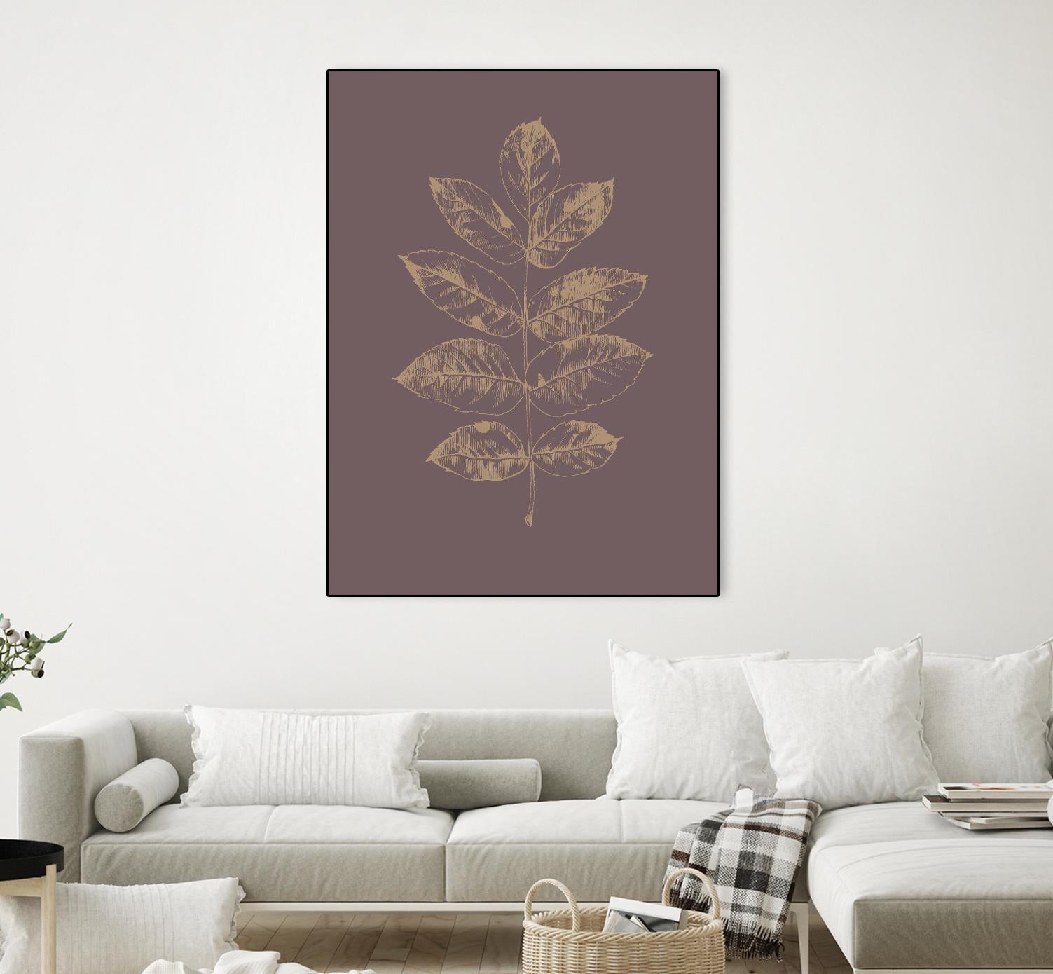 Botanica 2 by Design Fabrikken on GIANT ART - brown floral/still life, botanical, leaves, plants