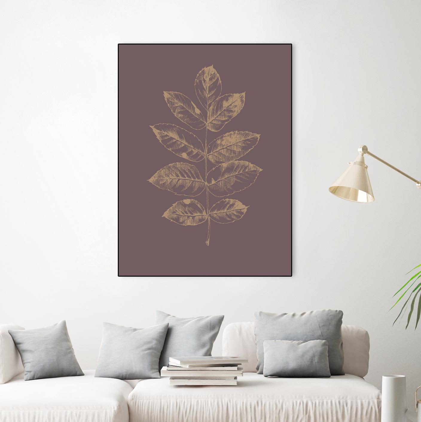 Botanica 2 by Design Fabrikken on GIANT ART - brown floral/still life, botanical, leaves, plants