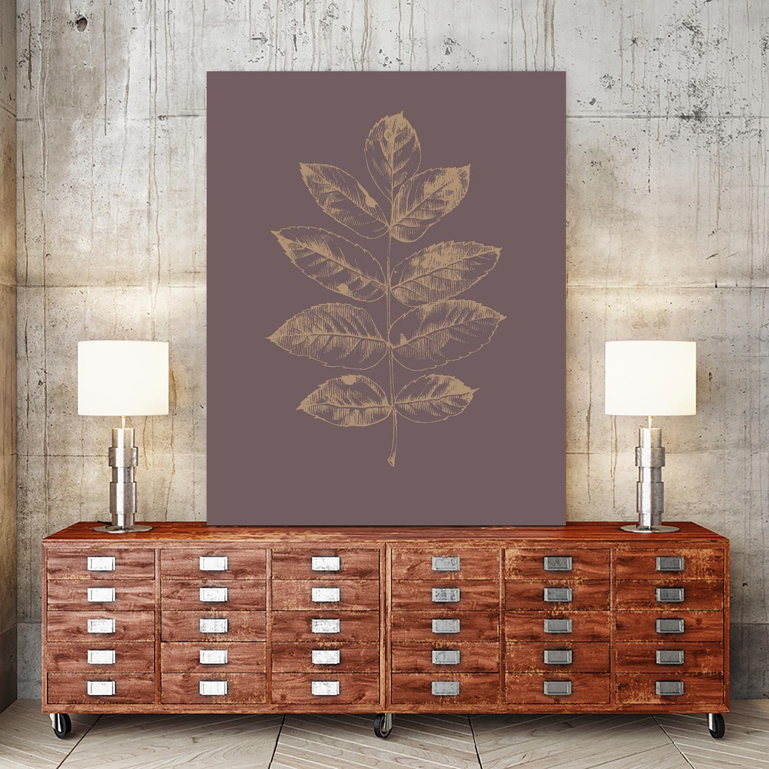 Botanica 2 by Design Fabrikken on GIANT ART - brown floral/still life, botanical, leaves, plants