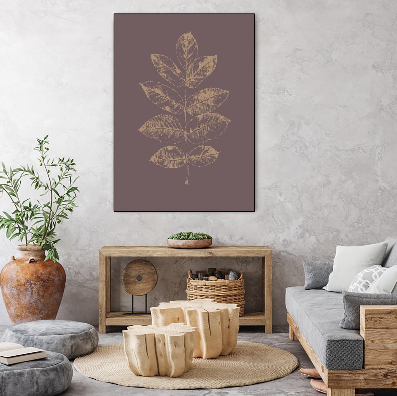 Botanica 2 by Design Fabrikken on GIANT ART - brown floral/still life, botanical, leaves, plants