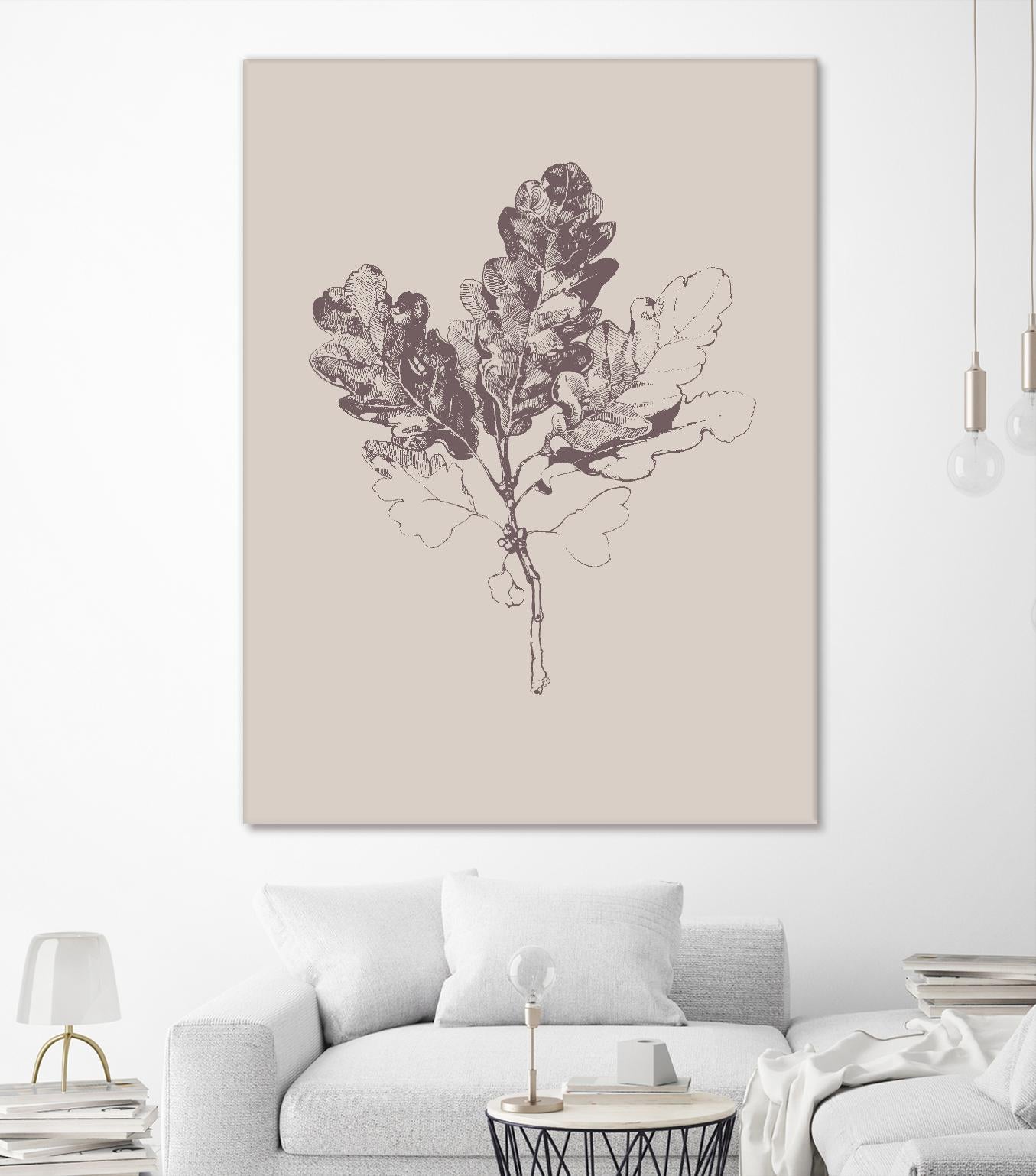 Botanica 3 by Design Fabrikken on GIANT ART - pink floral/still life, botanical, leaves