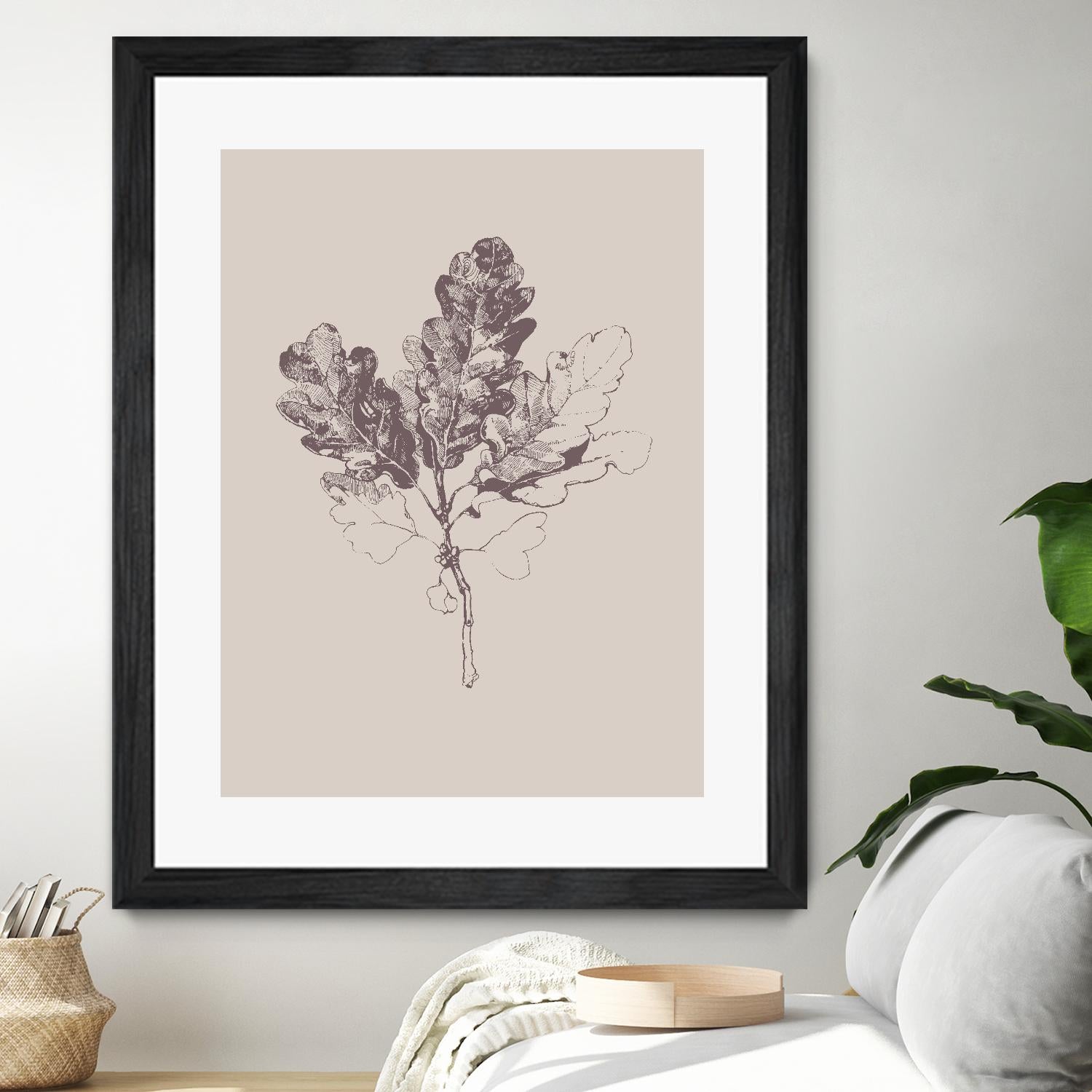 Botanica 3 by Design Fabrikken on GIANT ART - pink floral/still life, botanical, leaves