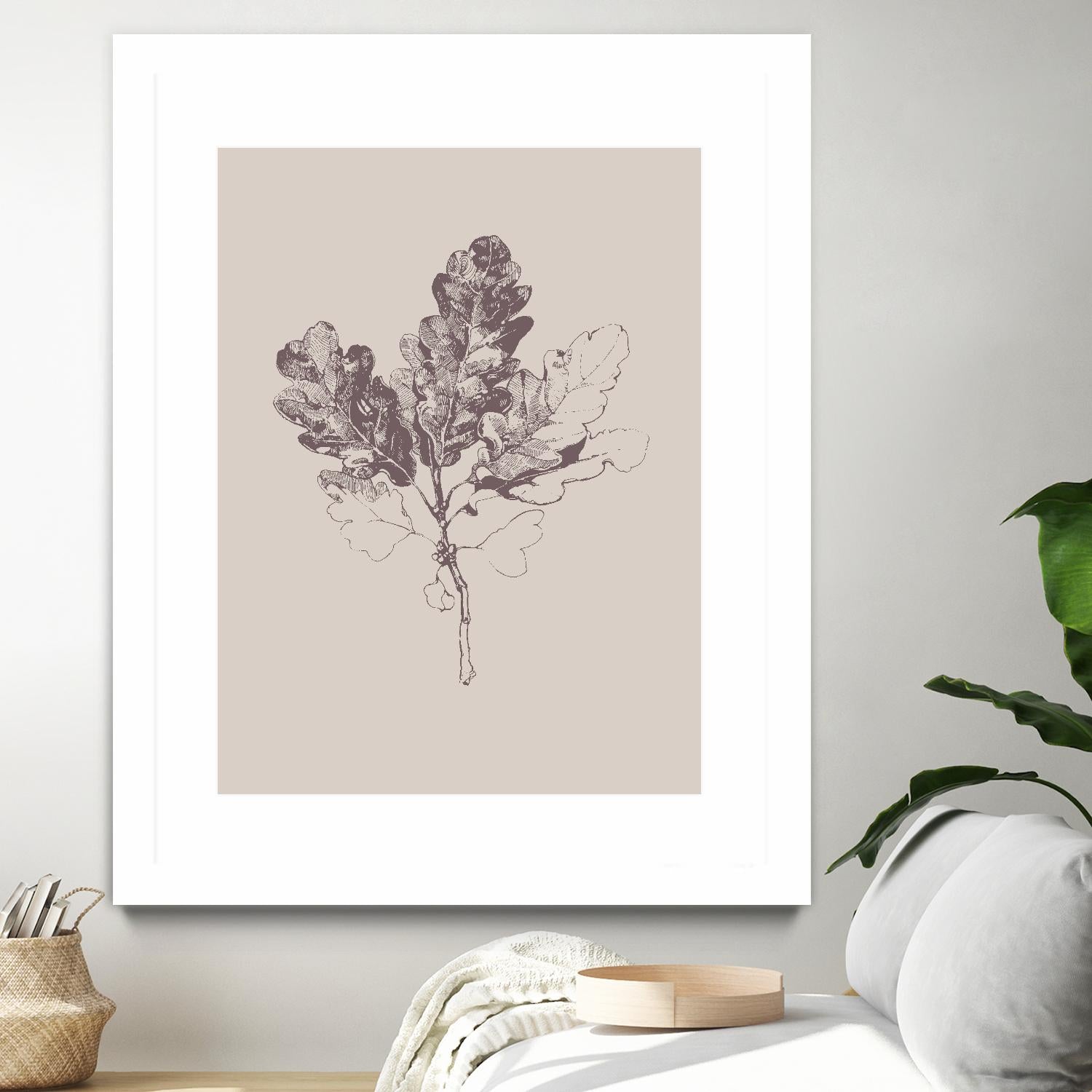Botanica 3 by Design Fabrikken on GIANT ART - pink floral/still life, botanical, leaves
