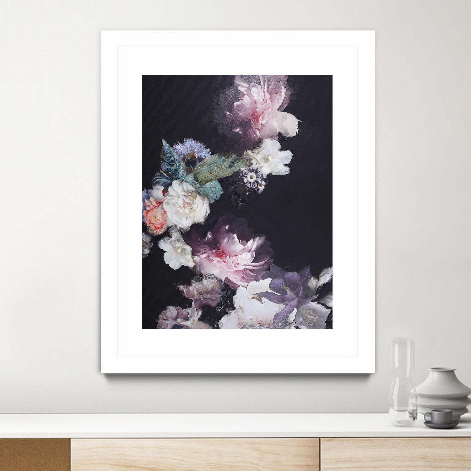 Purple Blossom 1 by Design Fabrikken on GIANT ART - pink flowers flowers