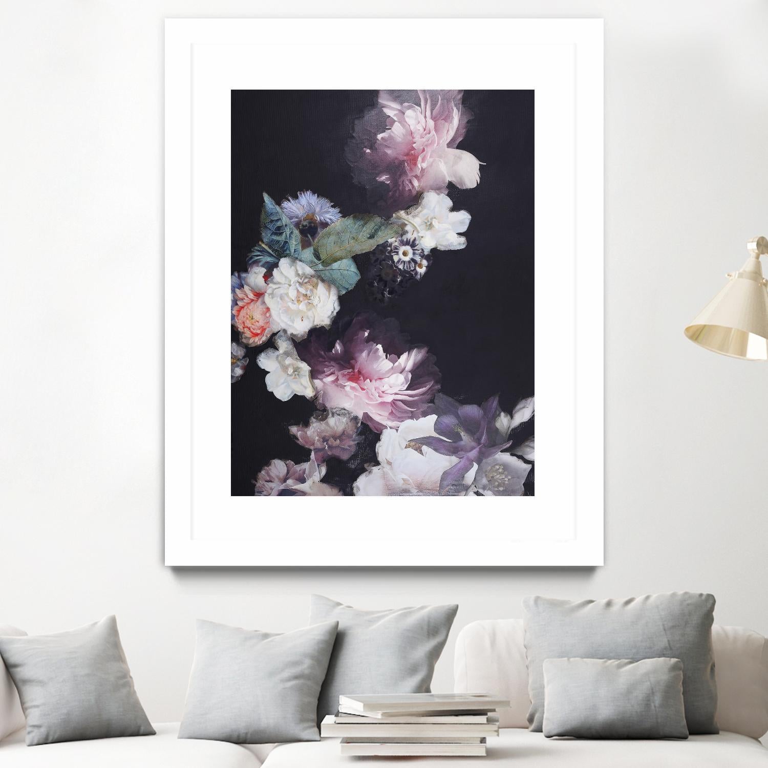 Purple Blossom 1 by Design Fabrikken on GIANT ART - pink flowers flowers