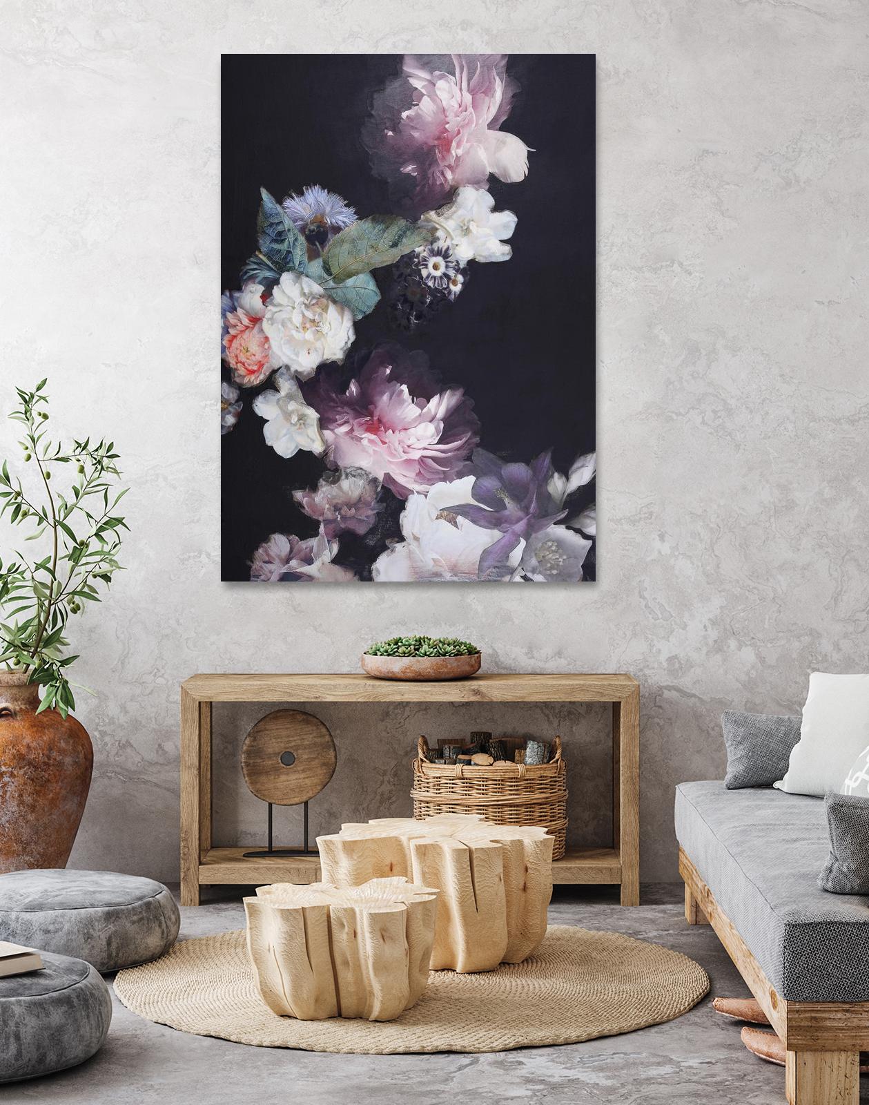 Purple Blossom 1 by Design Fabrikken on GIANT ART - pink flowers flowers