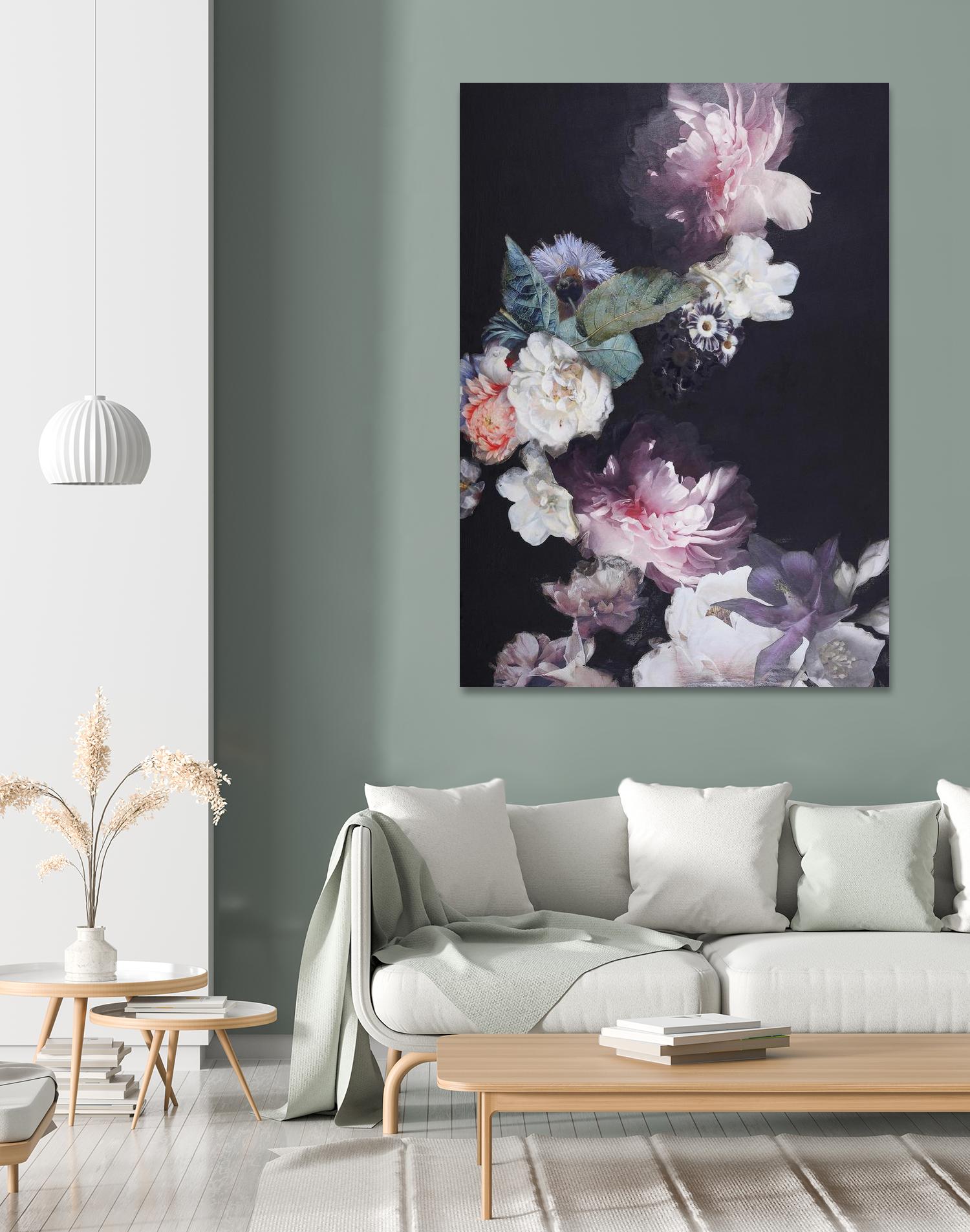 Purple Blossom 1 by Design Fabrikken on GIANT ART - pink flowers flowers