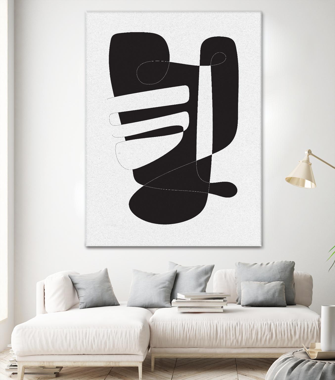 Graphical 4 by Design Fabrikken on GIANT ART - black,white abstracts, minimalist, line art