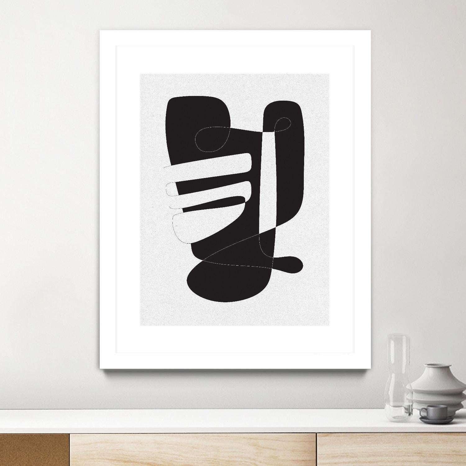 Graphical 4 by Design Fabrikken on GIANT ART - black,white abstracts, minimalist, line art