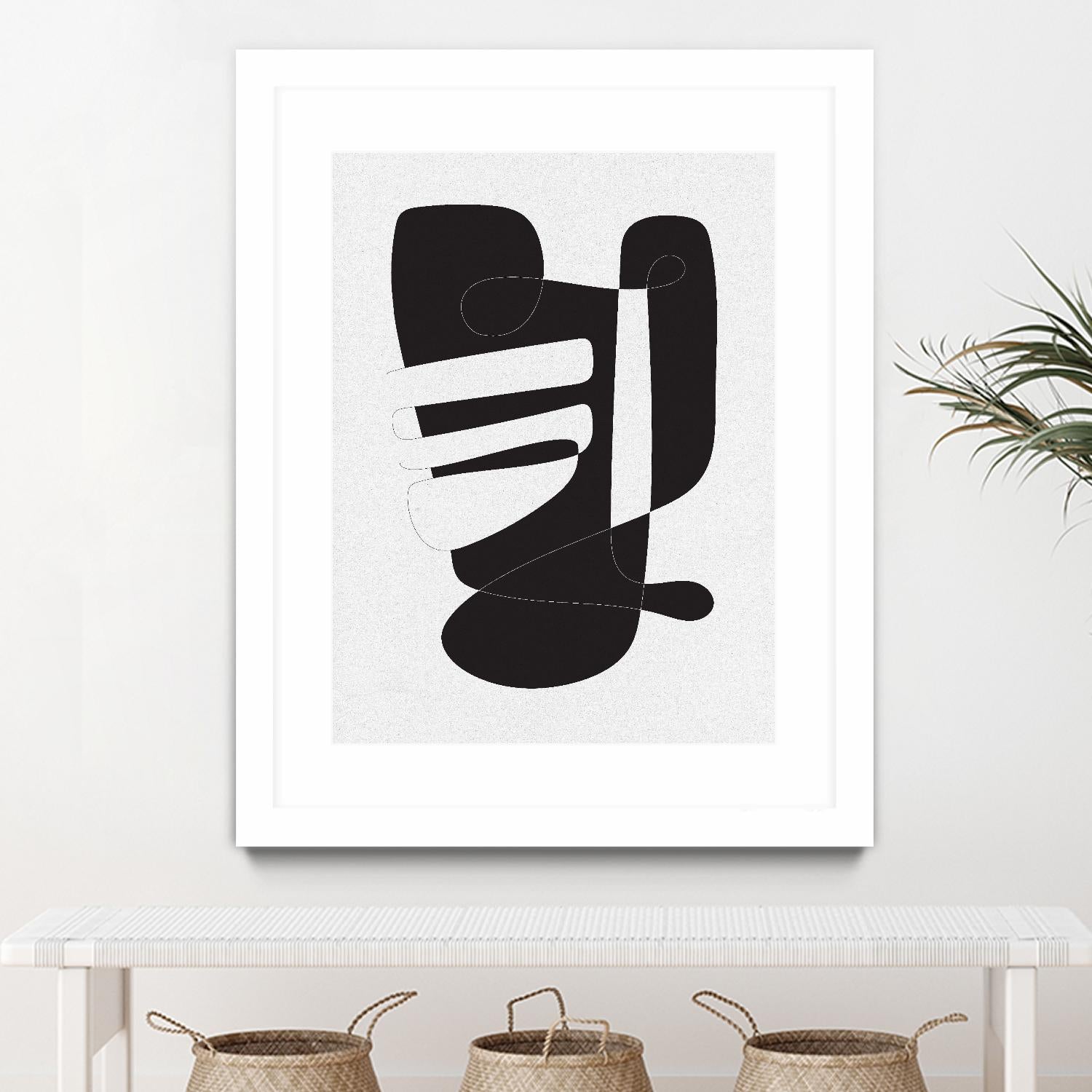 Graphical 4 by Design Fabrikken on GIANT ART - black,white abstracts, minimalist, line art