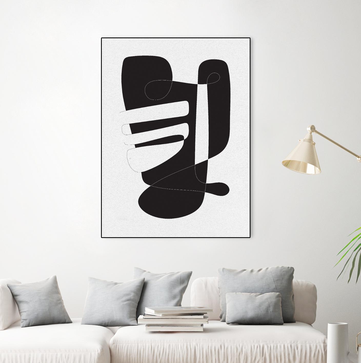 Graphical 4 by Design Fabrikken on GIANT ART - black,white abstracts, minimalist, line art