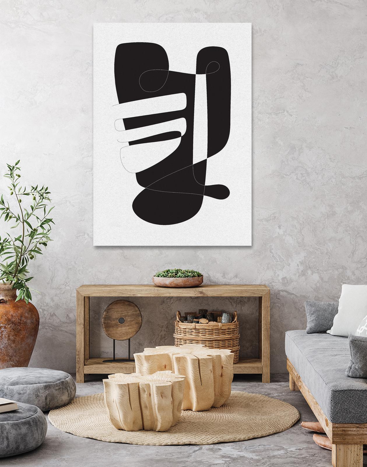 Graphical 4 by Design Fabrikken on GIANT ART - black,white abstracts, minimalist, line art